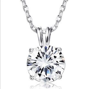 Swarovski Zirconia Sterling Silver Necklace 18”